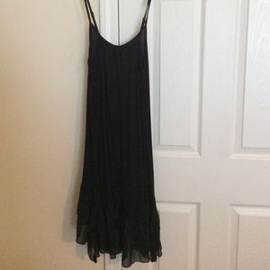 Black Chiffon Dress Extender Camisole Size M